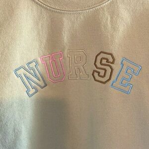 Nurse sweatshirt crew neck